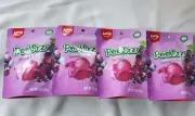 Amos Peelerz Gummy Grape Peelable Candy Real Fruit Juice 3oz 4 Bags Tiktok Viral