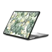 MacBook Air 13-inch (M2 - M4) Impact Case Botanical mauve green yellow peony floral