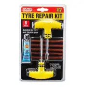 1x Tyre Repair Kit 8 pieces Car Bicycle Tyre Repair Plugs Needle Tool
