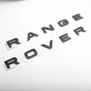 3d Abs Logo Range Rover Letters Emblem Sticker Car Front Hood Badge For Range Rover Sport Evoque L322 L320 L406 P38 Accessories Matt Black RR
