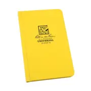 Rite in the Rain Weatherproof Hard Cover Notebook, 4.25" X 6.75", Yellow Cover,