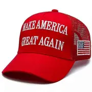 'Trump 2024 Maga Red Hat 45-47 Baseball Cap Make America Great Again with USA Flag'