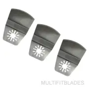 3 x Oscillating Tool Convex Knife Scrapers - fits older Fein Multimaster models