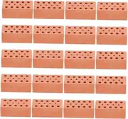 Kisangel 20Pcs Micro Landscape Brick Models for DIY Miniature Scenes Simulation Wall Bricks for Table Layouts for Accessories