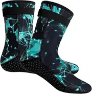 Colaxi 3mm Neoprene Socks Anti Slip Booties for Beach, Water Activities, Diving, Surfing, Wetsuit