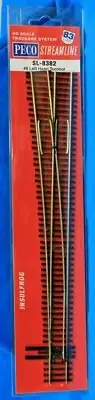 HO Scale - PECO STREAMLINE SL-8382 INSULFROG Code 83 # 8 Left Hand Turnout