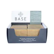 Base (Soap With Impact) Soap Bar Exfoliating Cedarwood Rosemary (Raw Bar) 120g x 10 Pack