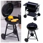 Black Dollhouse Barbecue Rack Iron Mini Barbecue Oven Miniature BBQ Grill Doll