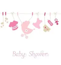 在飛比找博客來優惠-Baby Shower Guest Book, Pink, 