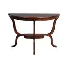 Solid Mahogany Wood Three Legs Hall/Console Table Antique Style