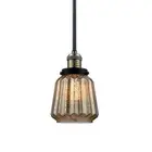 Innovations Lighting 201S Chatham Chatham 1 Light 6"W Mini - Black / Antique