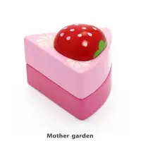 在飛比找momo購物網優惠-【Mother garden】食物-草莓蛋糕