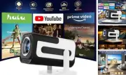 Ear&Ear Mini Projector, HY320 Portable Projector, Support 4K 1080P with Dual