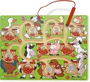 Melissa & Doug 96100 Magnetic Wand Number Maze (Developmental Toys, Wooden Activity Cube, Develops Multiple Skills), Multi