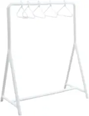 Yunhgft 1:12 Scale Dollhouse Garment Rack with Hangers Doll Accessories Decoration Simulation Accessories Toy for Bathroom Household, White