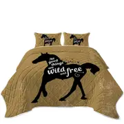 Inspiring and Positive Quote Horse Coverlet
