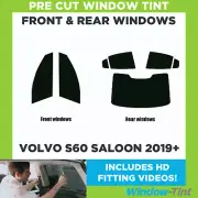 For Volvo S60 4-door Saloon 2019+ Full Pre Cut Window Tint Kit Front & Rear Film