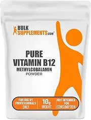 BulkSupplements.com Pure Methylcobalamin (Vitamin B12) Powder - Methyl B12 - Energy Vitamins - Vitamin B12 Supplements - Vegan Vitamin B12 (10 Grams - 0.35 oz)