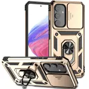 For Samsung Galaxy A54 5G Case, Slider Holder Cover, Gold