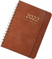 NAMOARLY PU Planner Notebook Portable Writing Book for Students for Scheduling Organization Innovative Coil Design for Easy Page Turning for Office Study