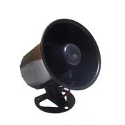 Wired Alarm Siren Horn 15W DC 6 to 12V Siren with Bracket for Home Alarm System
