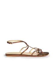 Brown Strappy Open Toe Sandals