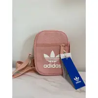 在飛比找蝦皮購物優惠-adidas 粉色小側腰包