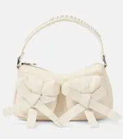 [Simone Rocha] Simone Rocha Utility Bow pearl-embellished shoulder bag One Size beige