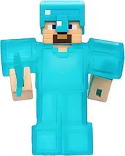 Heroes of Goo Jit Zu Minecraft Stretchy Characters, Steve with Diamond Armor & Sword, Stretch Him Up to 3 Times His Size
