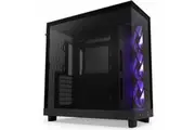 NZXT H6 Flow Computer Case - ATX Motherboard Supported - Mid-tower - Tempered Glass, Galvanized Cold Rolled Steel (SGCC) - Black - 3 x 120 mm x - 8 x