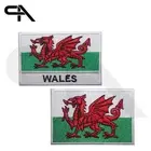 Wales Flag iron on Embroidered Sew on Patch For Clothes 9x6cm