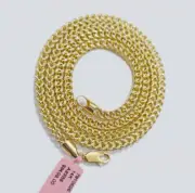 14k Yellow Gold Franco Chain Two-tone Necklace 4mm 20 Inch Diamond Cut 14kt SALE