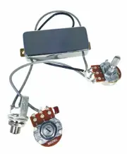 Chrome "Snake Oil" Mini Humbucker Pre-Wired Guitar Pickup with Volume & Tone