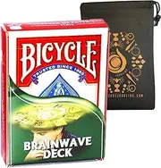Bicycle Brainwave Deck - Magic Trick Deck - Easy to Perform - Includes Cascade Card Bag (Red Tuck Box)