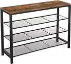 Shoe Rack, Shoe Organizer with 3 Mesh Shelves, for Hallway, Living Room