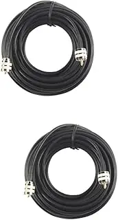 HOMSFOU 2pcs Power Extension Lead Rg58 Cable -259 Male to Male Antenna Digital -259 Replacement Cable Craftsmanship Practical Solution
