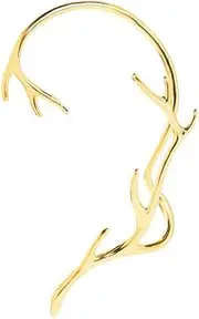 [Vercret] Gold Cuff Earrings for Women Cartilage Ear Cuff CZ Adjustable Ear Clip Wrap Around Earring No Piercing for Girls, adjustable, Stainless Steel, No Gemstone