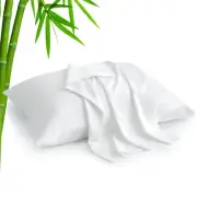 Standard Pillow Cases Set of 2, Rayon Derived from Bamboo, Cooling Pillow Cas...