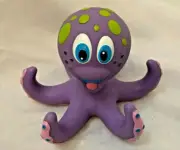 Nuby 6.5" Purple Octopus Hoopla Floating Bath Toy without Rings
