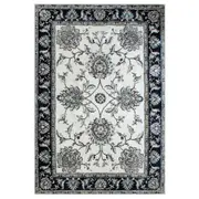 Cream Blue Renna Vintage-Style #2 Floor Area Traditional Soft Rug Carpet