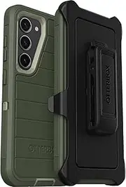OtterBox Galaxy S23 (Only) - Defender Series Case - Lichen The Trek, Rugged & Durable - with Port Protection - Includes Holster Clip Kickstand - Microbial Defense Protection - Non-Retail Packaging