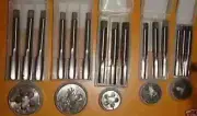 New CYCLE 26 TPI TAP DIE SET 1/4" 5/16" 3/8" 7/16" 1/2" HARD TO FIND 20 PCS HSS