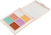 HAMPPLIES Color Corrector Multifunctional Face Makeup Palette Brightening Concealer Cream Highlighter for Natural Finish Smooth Application Radiant Glow for Contouring