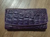 在飛比找Yahoo!奇摩拍賣優惠-全新genuine crocodile skin泰國真鱷魚皮