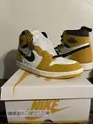 Nike Air Jordan 1 Retro High OG Size 10.5 Mens Yellow Ochre Black New Sneakers