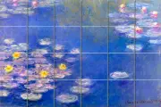Art Monet Water Lilies Mural Ceramic Backsplash Bath Tile #121