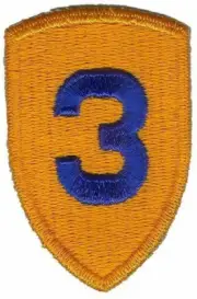 US ARMY 3RD CAVALRY DIVISION PATCH WWII (REPRODUCTION)