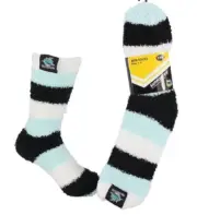 Cronulla Sharks Official NRL Team Logo Adult & Youth Comfy Winter Bed Socks