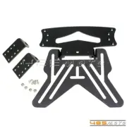 Motorcycle Universal Number Plate Holder Tail Tidy Bracket Hanger Slide Black