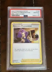 2022 Pokémon SWSH / Brilliant Stars - #129 ACEROLA’S PREMONITION- PSA 10 GEM MT